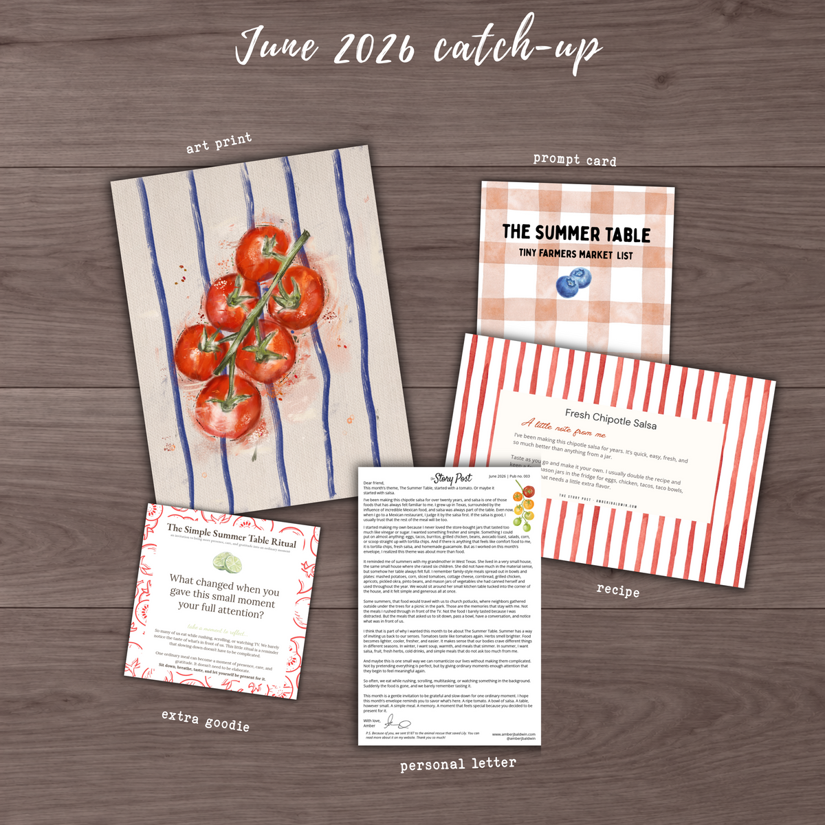 June 2026 Mail Club Catch Up (The Summer Table, Issue 3)